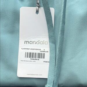 Mandala High Waist Jogger Scrubs in Tourmaline